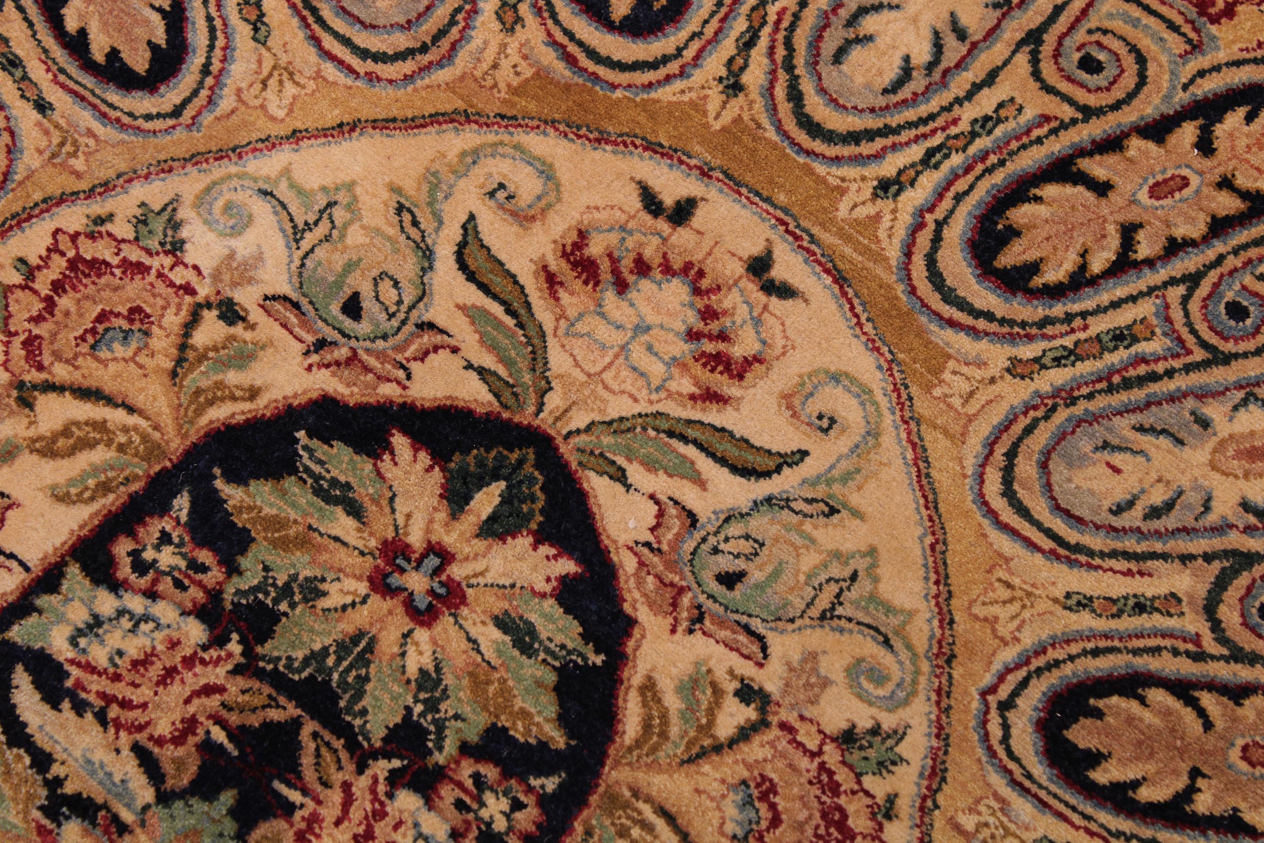 handmade Traditional Tamour Blue Lt. Tan Hand Knotted RECTANGLE 100% WOOL area rug 9 x 13