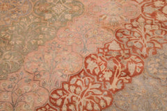 Antique Keenan Green/Rust Wool Rug - 9'3'' x 12'2''