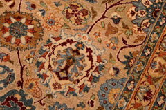 Vintage Persian Tabriz Imani Gray/Drk. Red Wool Rug - 8'10'' x 11'7''