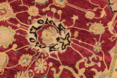 Antique Sina Madison Red/Black Wool Rug - 9'2'' x 12'1''