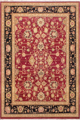 Traditional Sina Madison Red Black Hand Knotted Area rugs 9 x 12