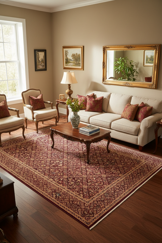Traditional Nadeem Megan Aubergine Aubergine Hand Knotted Area rugs 9X12