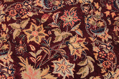 Semi-Antique Megan Aubergine/Aubergine Wool Rug - 9'1'' x 11'10''