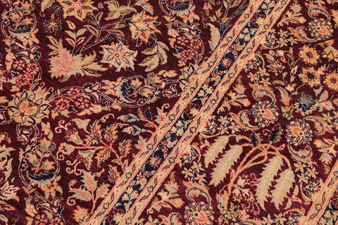 Traditional Nadeem Megan Aubergine Aubergine Hand Knotted Area rugs 