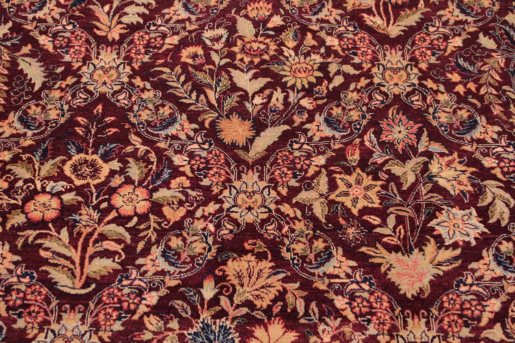 Traditional Nadeem Megan Aubergine Aubergine Hand Knotted Area rugs 