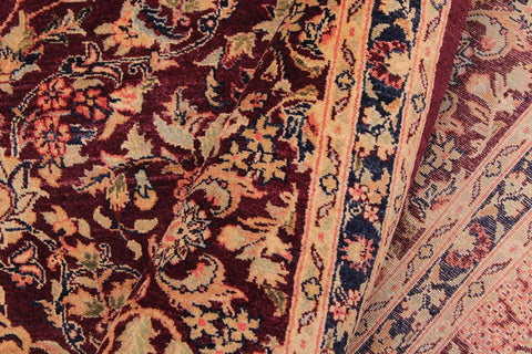 Traditional Nadeem Megan Aubergine Aubergine Hand Knotted Area rugs 