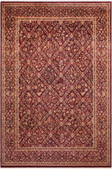 Traditional Nadeem Megan Aubergine Aubergine Hand Knotted Area rugs 9 x 12