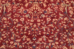 Vintage Kashan Julianna Drk. Red/Blue Wool Rug - 9'2'' x 11'11''