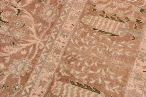 handmade Traditional Tajdar Tan Tan Hand Knotted RECTANGLE 100% WOOL area rug 9x12