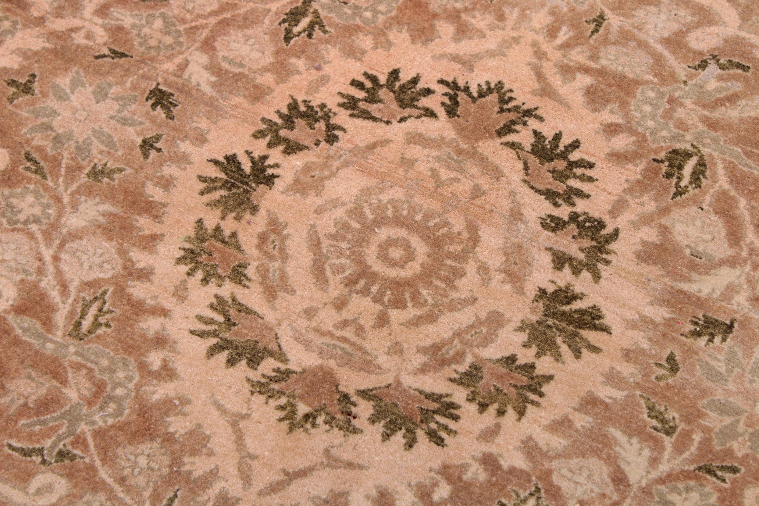 handmade Traditional Tajdar Tan Tan Hand Knotted RECTANGLE 100% WOOL area rug 9x12