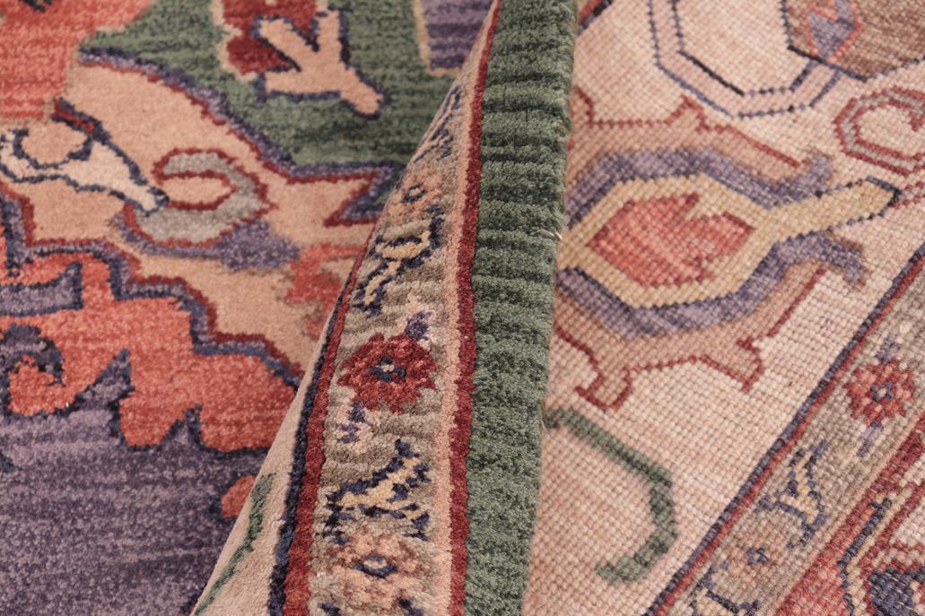 handmade Traditional Ziegler Green Ivory Hand Knotted RECTANGLE 100% WOOL area rug 8x10