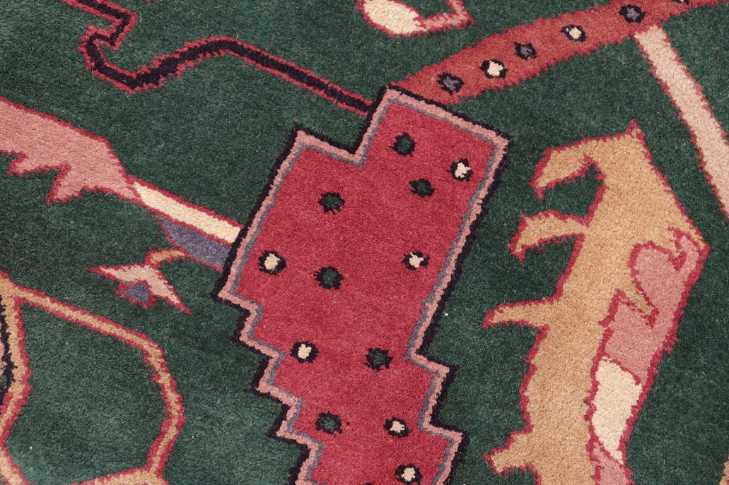 handmade Traditional Ziegler Green Rust Hand Knotted RECTANGLE 100% WOOL area rug 8x10