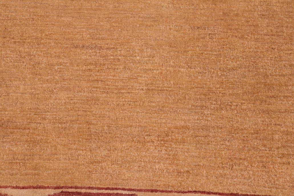 handmade Modern Kafkaz Green Ivory Hand Knotted RECTANGLE 100% WOOL area rug 9 x 10