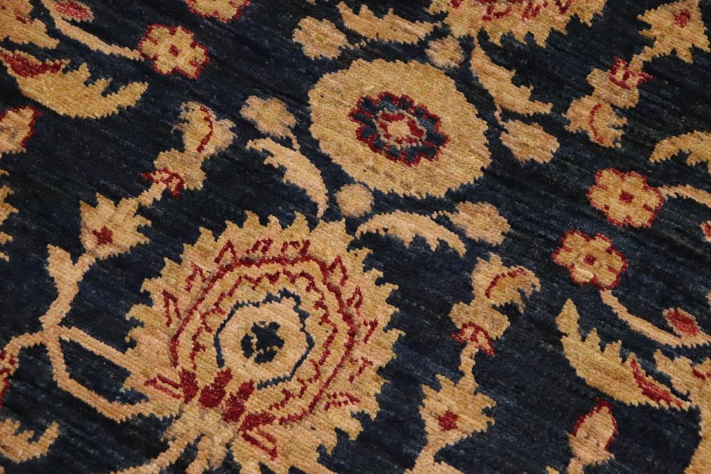 handmade Traditional Kafkaz Blue Red Hand Knotted RECTANGLE 100% WOOL area rug 9 x 12