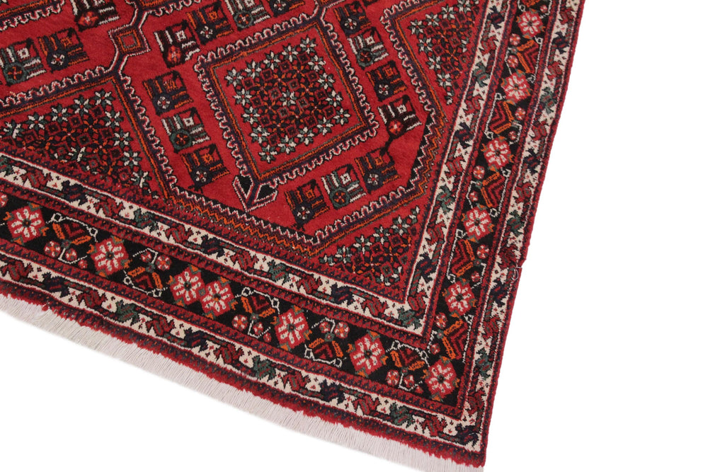 handmade Traditional Antique Red Black Hand Knotted RECTANGLE 100% WOOL area rug 6 x 10