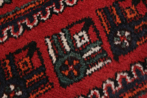 handmade Traditional Antique Red Black Hand Knotted RECTANGLE 100% WOOL area rug 6 x 10