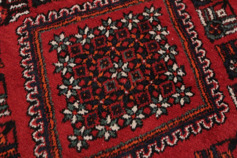 handmade Traditional Antique Red Black Hand Knotted RECTANGLE 100% WOOL area rug 6 x 10