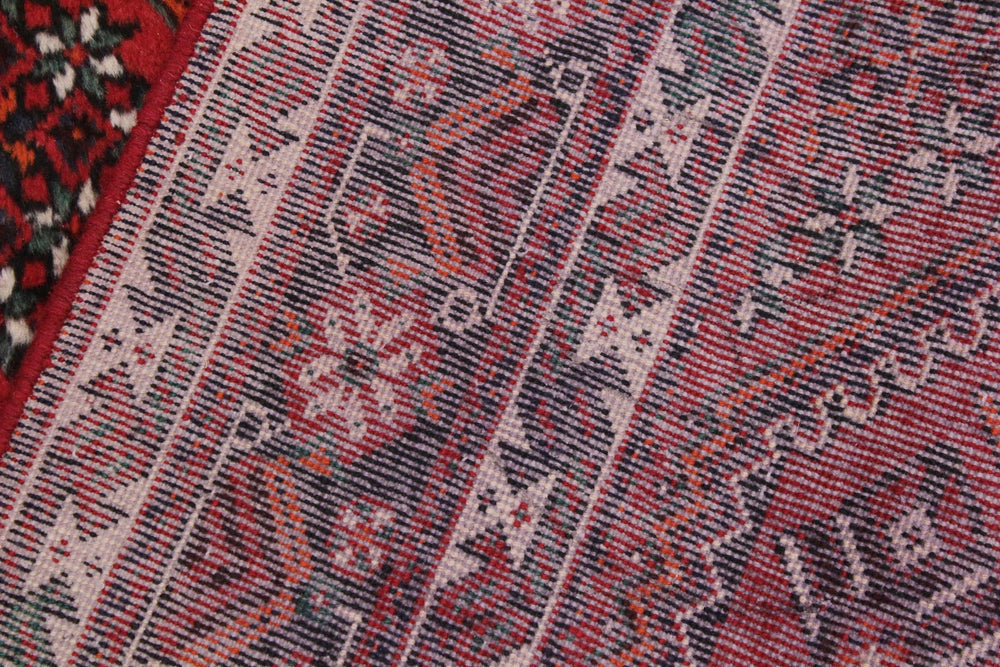 handmade Traditional Antique Red Black Hand Knotted RECTANGLE 100% WOOL area rug 6 x 10