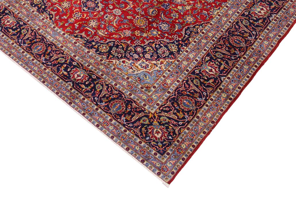 handmade Traditional Antique Red Blue Hand Knotted RECTANGLE 100% Wool Pile area rug 10x13