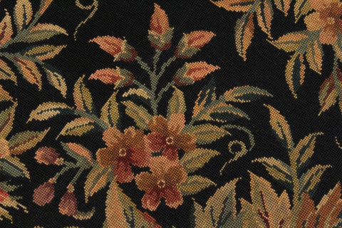Antique Renaissance Floral Needle Point Vanda Rug - 7'6'' x 9'4''