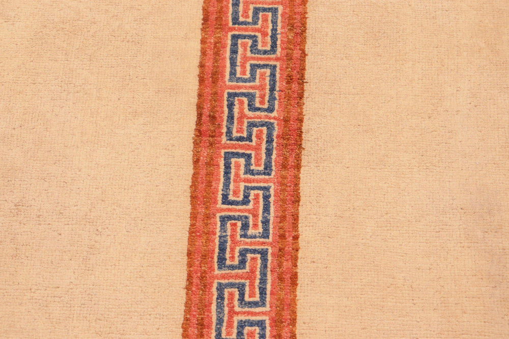 handmade Modern Kotan Beige Rust Hand Knotted RECTANGLE 100% WOOL area rug 6' x 8'