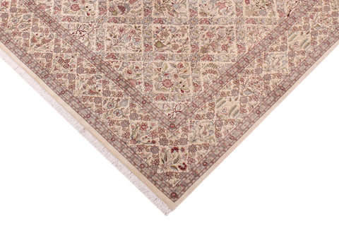 handmade Transitional Morris Black Black Hand Knotted RECTANGLE 100% WOOL area rug 9x12