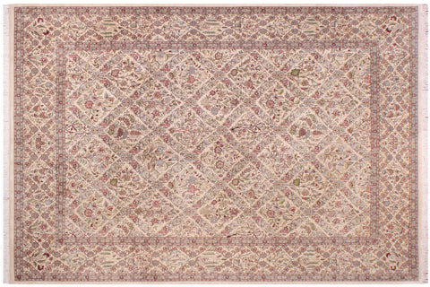 handmade Transitional Morris Black Black Hand Knotted RECTANGLE 100% WOOL area rug 9x12