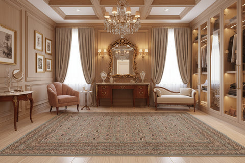 handmade Transitional Razia Lt. Green Lt. Green Hand Knotted RECTANGLE 100% WOOL area rug 10x14