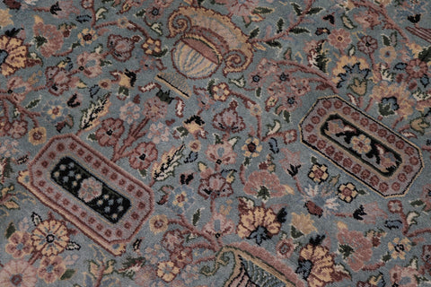 handmade Transitional Razia Lt. Green Lt. Green Hand Knotted RECTANGLE 100% WOOL area rug 10x14