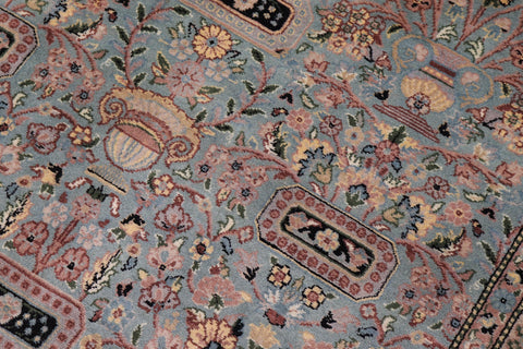 handmade Transitional Razia Lt. Green Lt. Green Hand Knotted RECTANGLE 100% WOOL area rug 10x14