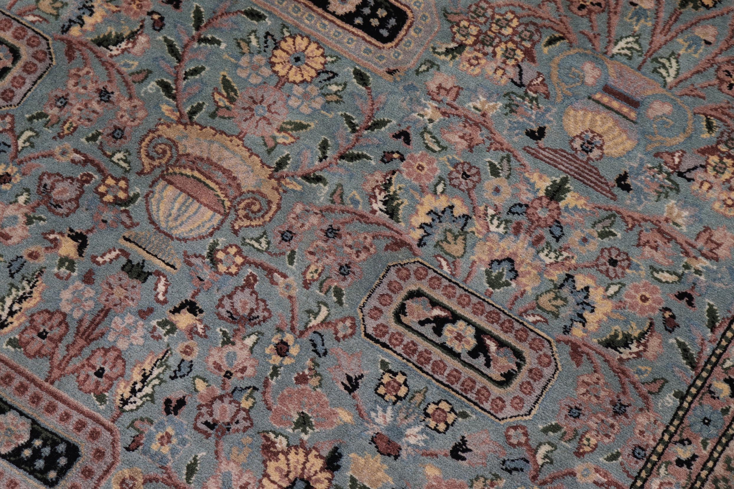 handmade Transitional Razia Lt. Green Lt. Green Hand Knotted RECTANGLE 100% WOOL area rug 10x14