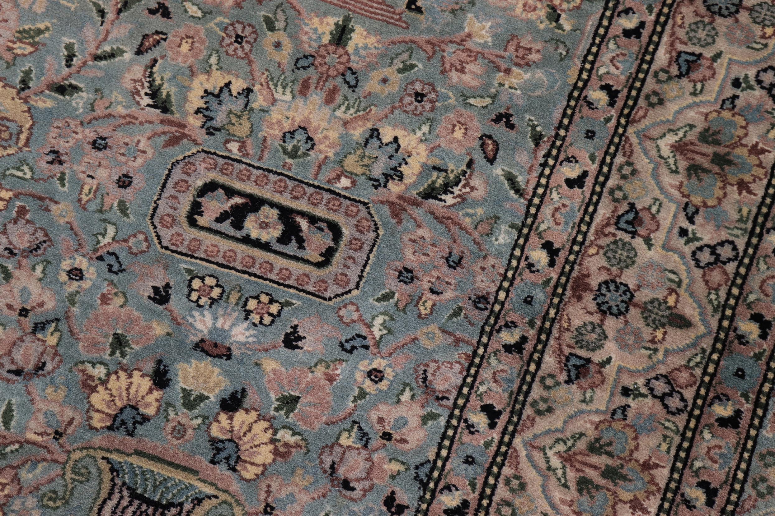 handmade Transitional Razia Lt. Green Lt. Green Hand Knotted RECTANGLE 100% WOOL area rug 10x14