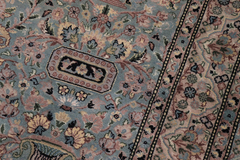 handmade Transitional Razia Lt. Green Lt. Green Hand Knotted RECTANGLE 100% WOOL area rug 10x14