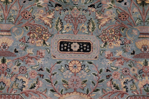 handmade Transitional Razia Lt. Green Lt. Green Hand Knotted RECTANGLE 100% WOOL area rug 10x14