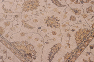 handmade Traditional Kafkaz Beige Beige Hand Knotted RECTANGLE 100% WOOL area rug 8x10