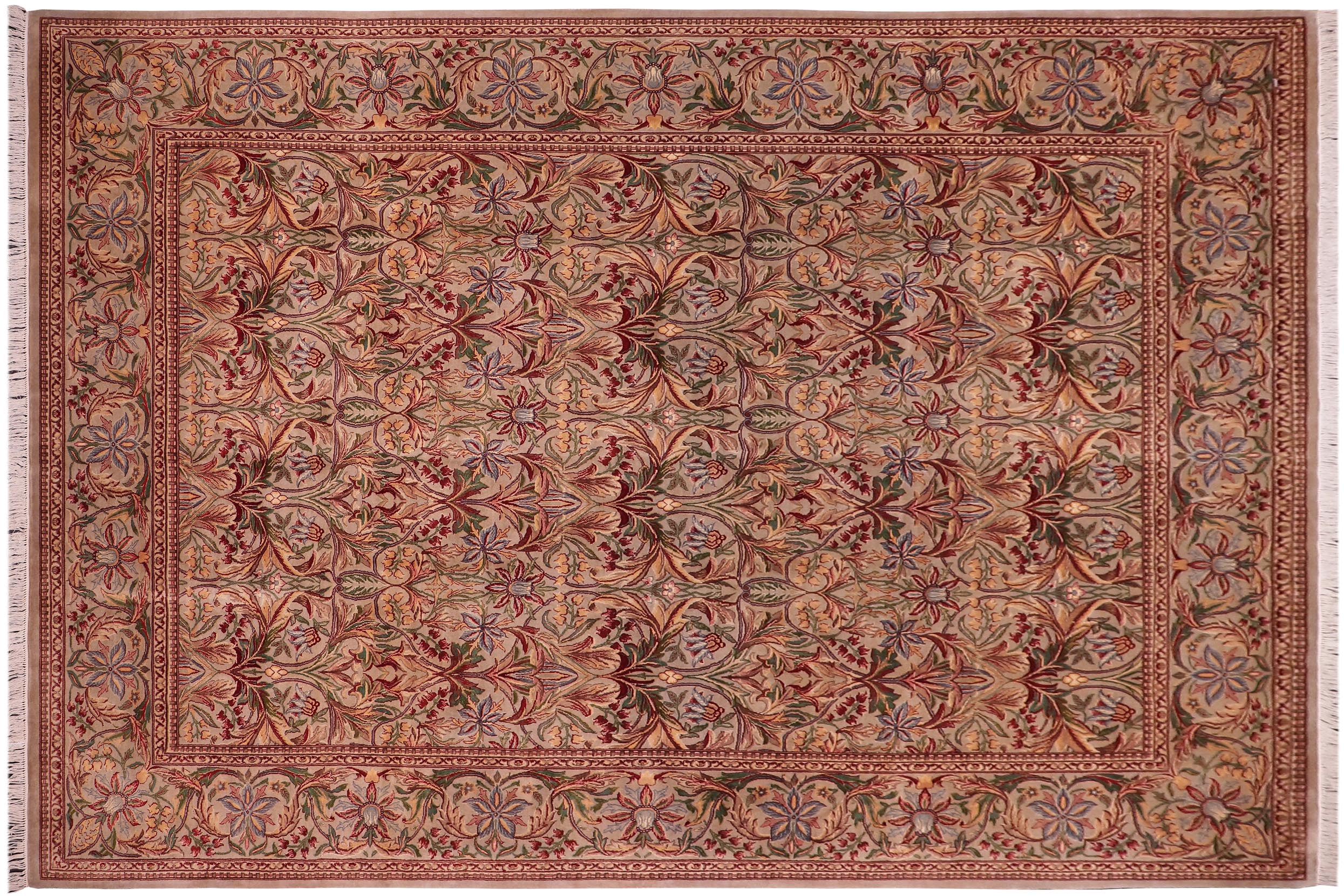 handmade Transitional Internation Lt. Gray Lt. Gray Hand Knotted RECTANGLE 100% WOOL area rug 9x12