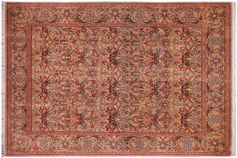 handmade Transitional Internation Lt. Gray Lt. Gray Hand Knotted RECTANGLE 100% WOOL area rug 9x12