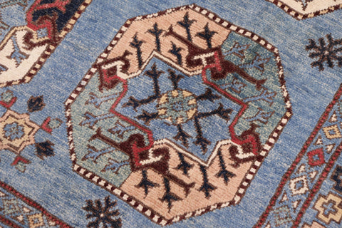 handmade Transitional Sarapi Lt. Blue Beige Hand-made RECTANGLE 100% WOOL area rug 8' x 10'