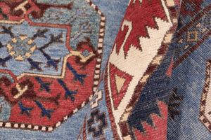 handmade Transitional Sarapi Lt. Blue Beige Hand-made RECTANGLE 100% WOOL area rug 8' x 10'