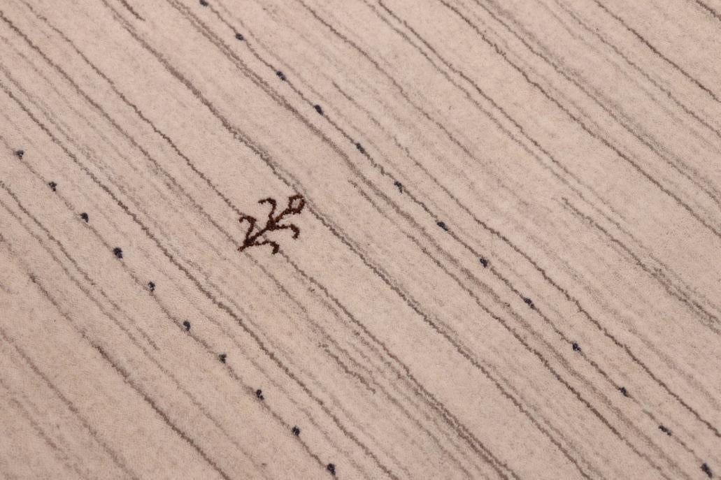 handmade Modern Gabbeh Ivory Ivory Hand-made RECTANGLE 100% WOOL area rug 9x12