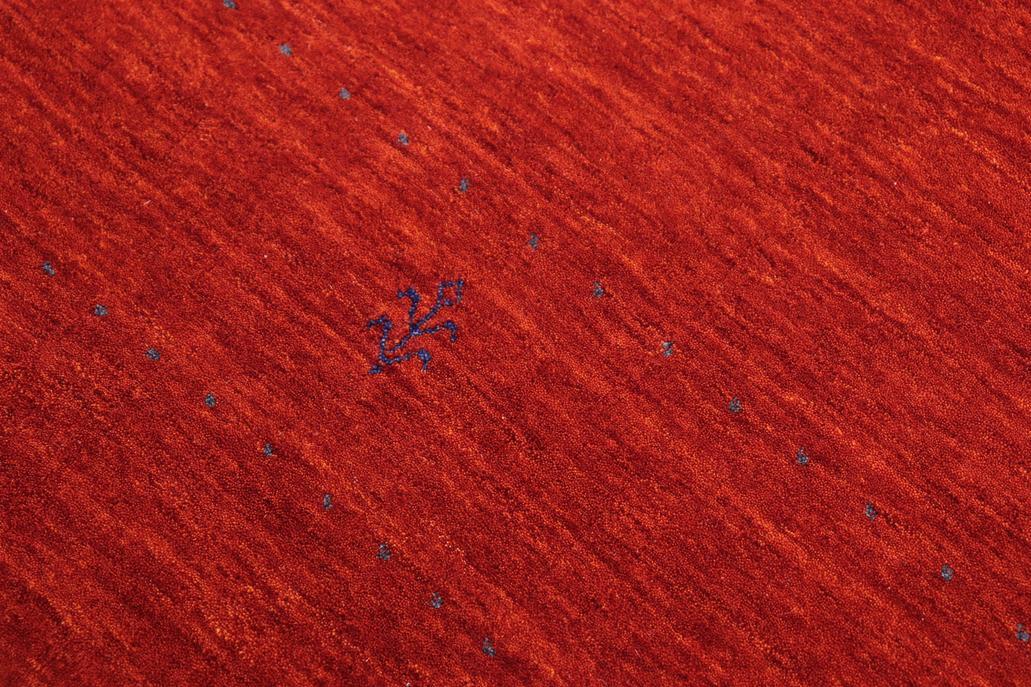 handmade Modern Gabbeh Rust Rust Hand-made RECTANGLE 100% WOOL area rug 8x10