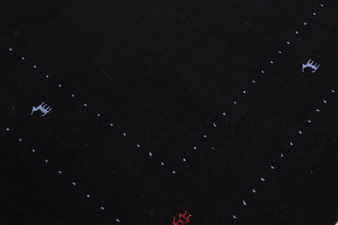 handmade Modern Gabbeh Gray Gray Hand-made RECTANGLE 100% WOOL area rug 5' x 8'