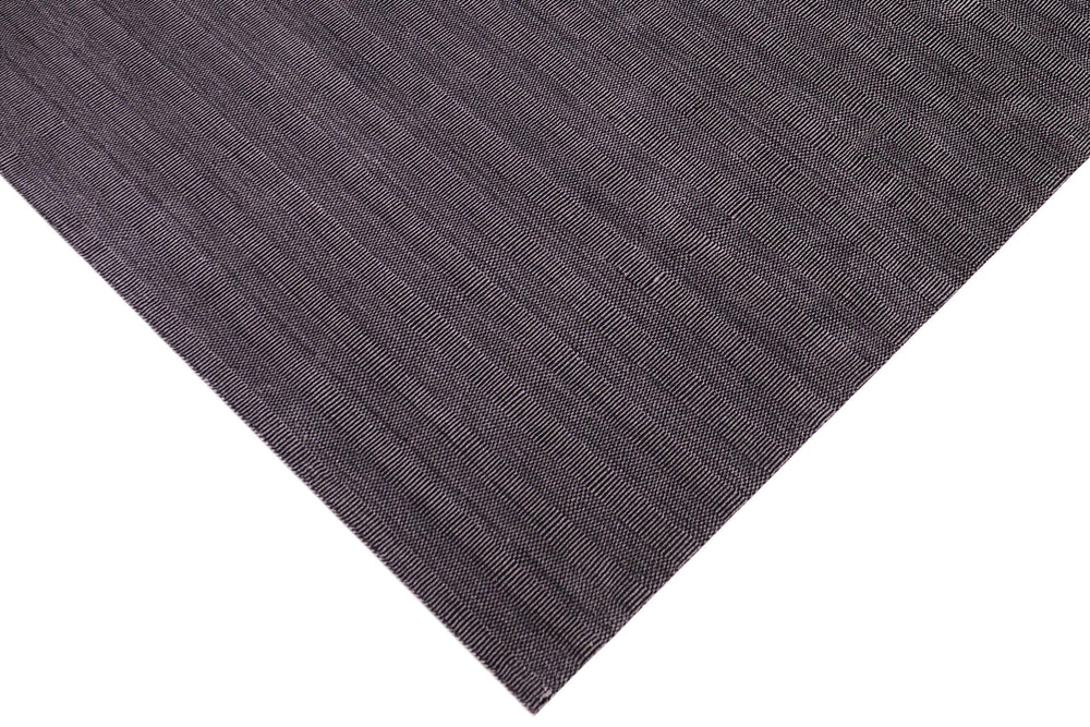 handmade Modern Grass Black Gray Hand-made RECTANGLE 100% WOOL area rug 9' x 12'
