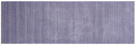handmade Modern Grass Blue Ivory Hand-made RUNNER 100% WOOL area rug 2' x 10'