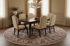 Tribal Kazak Brynn Gray/Beige Wool Round - 9'0''X9'0''