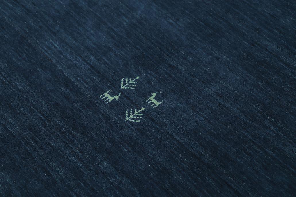 handmade Modern Gabbeh Blue Light Blue Hand-made RECTANGLE 100% WOOL area rug 8x10