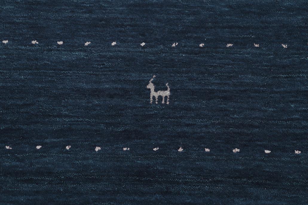 handmade Modern Gabbeh Blue Light Blue Hand-made RECTANGLE 100% WOOL area rug 8x10