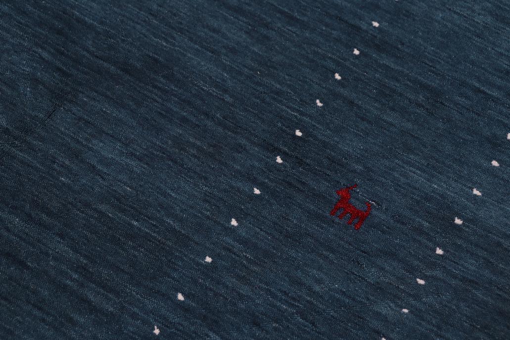 handmade Modern Gabbeh Blue White Hand-made RECTANGLE 100% WOOL area rug 9x12