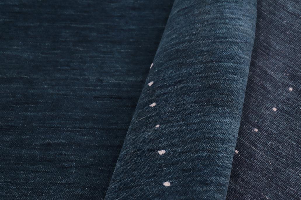 handmade Modern Gabbeh Blue White Hand-made RECTANGLE 100% WOOL area rug 9x12