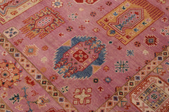 handmade Geometric Kazak Purple Purple Hand-made RECTANGLE 100% WOOL area rug 8' x 10'